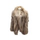 NEUF MANTEAU MAJE OVERSIZE FOURRURE RATON LAVEUR TU 36 S A 44 XL COAT FUR 2300€