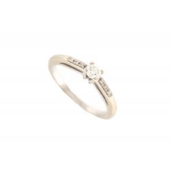 BAGUE MAUBOUSSIN TU ES LE SEL DE MA VIE T53 OR BLANC DIAMANTS 0.15CT RING 1402€