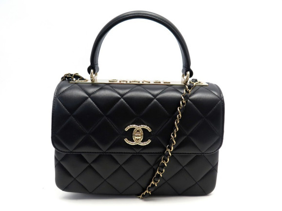 sac a main chanel trendy cc matelasse cuir noir