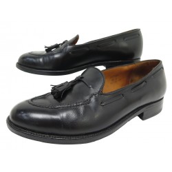 CHAUSSURES JM WESTON MOCASSINS PAMPILLES 173 2.5D 36.5 CUIR NOIR LOAFERS 920€