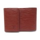 NEUF VINTAGE PORTE CHEQUIER LOUIS VUITTON CUIR EPI CAMEL CHECKBOOK HOLDER 400€