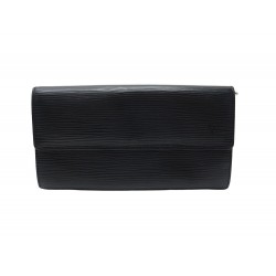 PORTEFEUILLE LOUIS VUITTON SARAH CUIR EPI NOIR PORTE MONNAIE LEATHER WALLET 645€