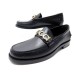 NEUF CHAUSSURES GUCCI MOCASSINS LOGO 700036 39 IT 40 FR CUIR LOAFERS SHOES 840€