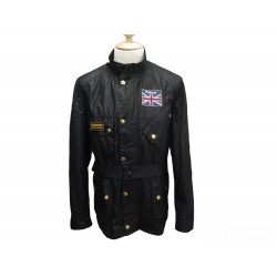 NEUF MANTEAU BARBOUR UNION JACK INTERNATIONAL WAX MWX0068BK91 XL 54 JACKET 560€