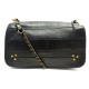 SAC A MAIN JEROME DREYFUSS BOBI CUIR FACON CROCO BANDOULIERE NOIR HAND BAG 710€