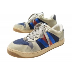 CHAUSSURES GUCCI GG BASKETS SCREENER 5 IT 39 FR CUIR EFFET USE SNEAKERS 795€