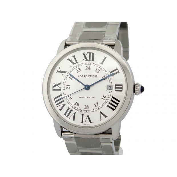 MONTRE CARTIER RONDE SOLO 3802 W6701011 42MM ACIER AUTOMATIQUE BOITE WATCH 7000€