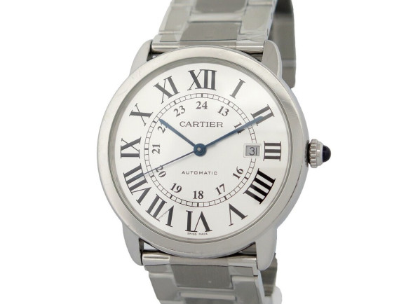 montre cartier ronde solo 3802 w6701011 42mm acier