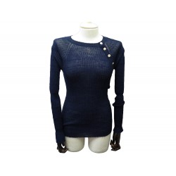 PULL CHANEL BOUTONS COCO P54484K07093 M 38 EN LAINE BOUTONS CHEVAL SWEAT 3100€
