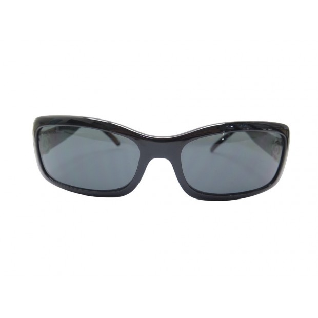 LUNETTES DE SOLEIL CHANEL 6024 LOGO CC EN PLASTIQUE NOIR BLACK SUNGLASSES 530€