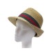 NEUF CHAPEAU GUCCI FEDORA 434760 XL/59 BANDE WEB EN RAPHIA BEIGE NEW HAT 340€