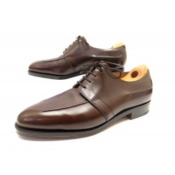 NEUF CHAUSSURES JOHN LOBB MILAN DERBY 9.5E 43.5 CUIR + EMBAUCHOIRS SHOES 1540€