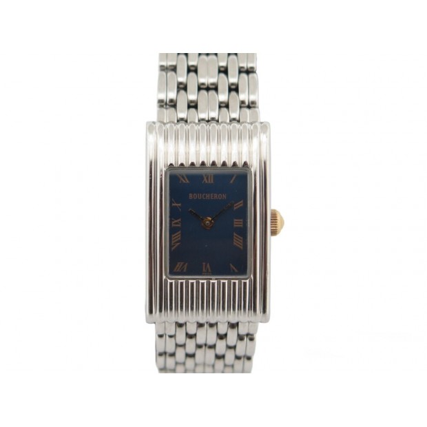 MONTRE BOUCHERON REFLET SMALL 29 MM QUARTZ 3 BRACELETS STEEL WATCH 3900€