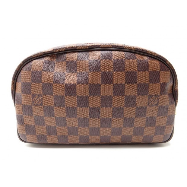 POCHETTE LOUIS VUITTON TROUSSE TOILETTE 25 CM EN TOILE DAMIER EBENE POUCH 435€