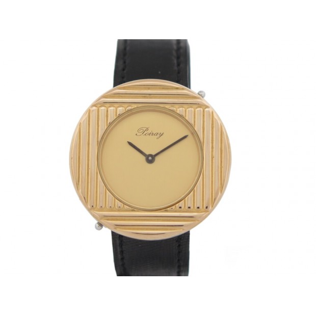 MONTRE POIRAY MA PREMIERE RONDE 30 MM EN OR JAUNE 18K & ACIER QUARTZ WATCH 4990€