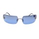 NEUF LUNETTES DE SOLEIL CHANEL LOGO CC 4104-B METAL ARGENTE NEW SUNGLASSES 550€