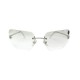 NEUF LUNETTES DE SOLEIL CHANEL LOGO CC 4017 EN METAL ARGENTE NEW SUNGLASSES 470€