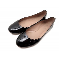 BALLERINES CHLOE LAUREN CUIR VERNI 36 