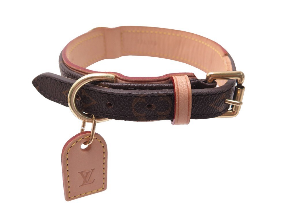 Louis Vuitton Grand ensemble de laisse et collier pour chien