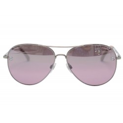 LUNETTES DE SOLEIL CHANEL PILOTE AVIATEUR 4189-T-Q METAL ARGENTE SUNGLASSES 360€