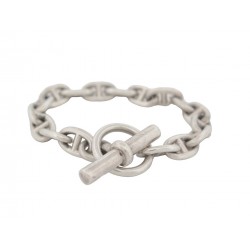 BRACELET HERMES CHAINE D'ANCRE PM ARGENT MASSIF 925 T 18 SILVER STRAP 1060€