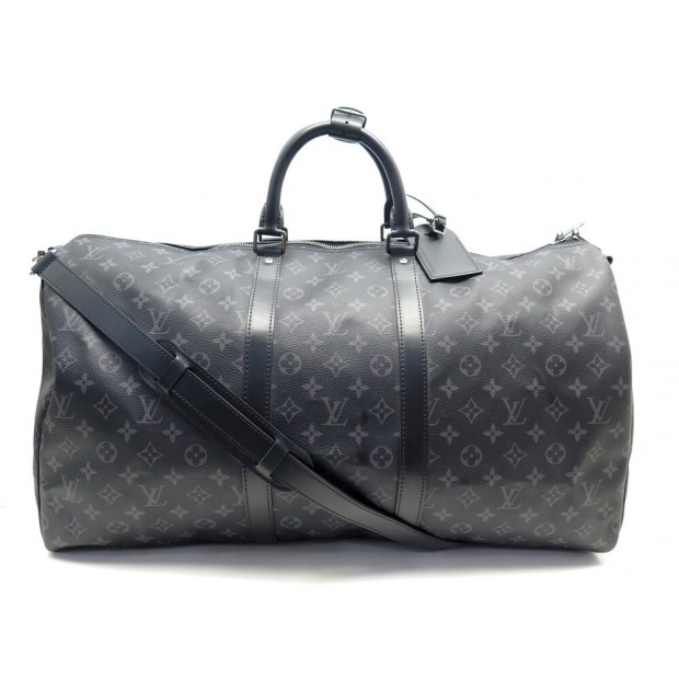 NEUF SAC DE VOYAGE LOUIS VUITTON KEEPALL 55 TOILE MONOGRAM ECLIPSE BAG 2200€