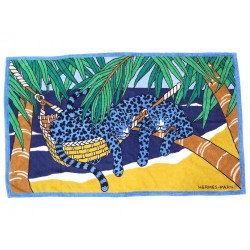 NEUF DRAP DE PLAGE HERMES JIN ET LEO H103445M SERVIETTE DE BAIN BEACH TOWEL 565€