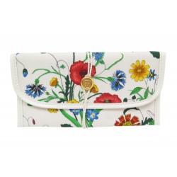 VINTAGE MINI POCHETTE GUCCI A MAIN TOILE FLEURS SAC CANVAS FLOWERS POUCH 685€