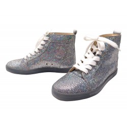 NEUF CHAUSSURES CHRISTIAN LOUBOUTIN BIP BIP 36 BASKETS SEQUINS SNEAKERS 795€