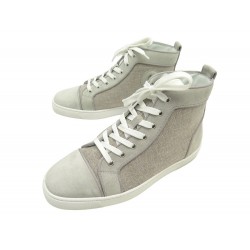 CHAUSSURES CHRISTIAN LOUBOUTIN LOUIS ORLATO 41 BASKETS DAIM TOILE SNEAKERS 795€