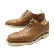 CHAUSSURES HESCHUNG LAURIER 7.5 41.5 RICHELIEU BOUT FLEURI EN CUIR GRAINE 545€