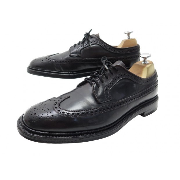 CHAUSSURES ALDEN 975C 8.5 US 42 FR DERBY CUIR CORDOVAN NOIR LEATHER SHOES 985€