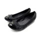 CHAUSSURES CHANEL G26480 BALLERINES LOGO CC 37.5 EN CUIR NOIR LEATHER SHOES 800€