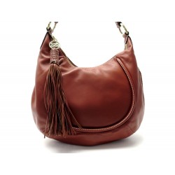 NEUF SAC A MAIN LANCEL DELICE HOBO EN CUIR MARRON NEW LEATHER HANDBAG 680€