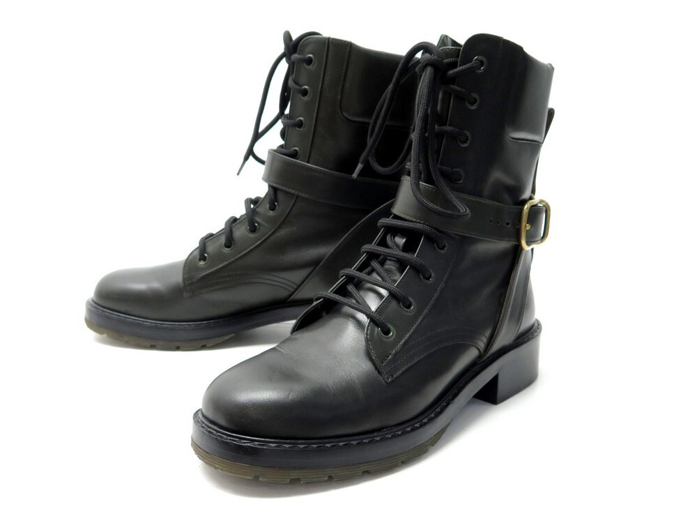 chaussures chloe diane lace up boot chc20a349l4001 40