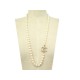 NEUF COLLIER CHANEL PERLES ET LOGO CC 79 CM NEW PEARLS NECKLACE 1290€