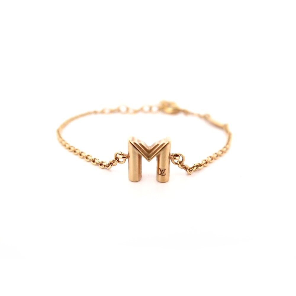 bracelet louis vuitton lv me lettre m m61084 15 18