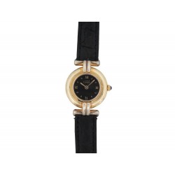 VINTAGE MONTRE MUST DE CARTIER COLISEE VERMEIL OR 23MM QUARTZ GOLD WATCH 2490€