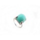 BAGUE TIFFANY & CO SUGAR STACKS PALOMA PICASSO 49 AMAZONITE EN ARGENT RING 1400€