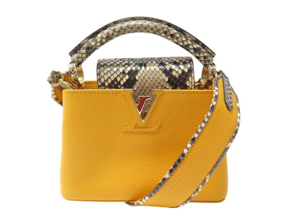 sac a main louis vuitton capucines mini python