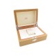 NEUF BOITE POUR MONTRE OMEGA SEAMASTER SPEEDMASTER EN BOIS VERNIS WOOD WATCH BOX