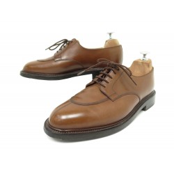 CHAUSSURES JM WESTON 598 DERBY DEMI CHASSE 8D 42 CUIR MARRON LEATHER SHOES 850€