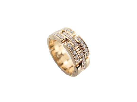 bague cartier panthere maillons t56 or jaune 18k 35