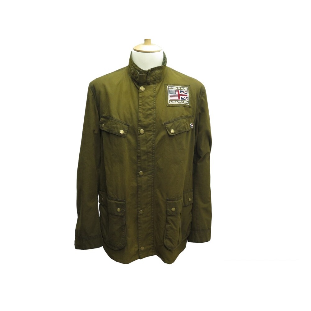 Veste de chasse en coton huilé vert New England Jager