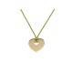 PENDENTIF COEUR SECRET POIRAY OR JAUNE 18K SUR CORDON 10.8GR GOLD HEART PENDANT