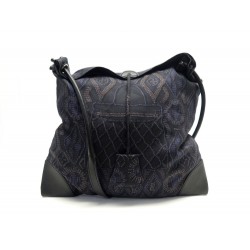 NEUF SAC A MAIN HERMES SILK CITY KELLY EN PERLES BANDOULIERE SOIE NOIRE SILK BAG