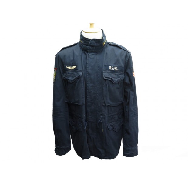 NEUF VESTE DE TREILLIS RALPH LAUREN POLO ICONIQUE XL 54 SAHARIENNE BLOUSON 449€