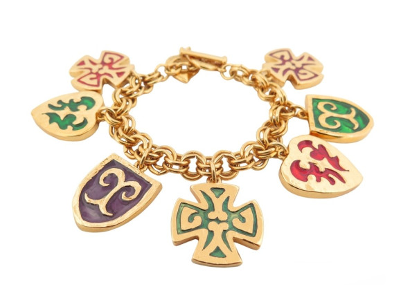   bracelet yves saint laurent charms 1980