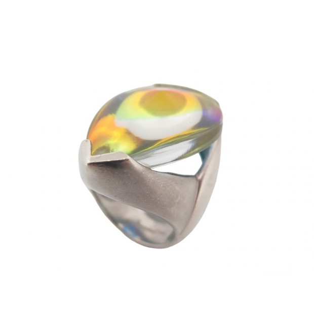 BAGUE BACCARAT PSYDELIC CRISTAL T49 ARGENT MASSIF CRYSTAL 925 SILVER RING 590€