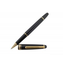 VINTAGE STYLO MONTBLANC MEISTERSTUCK CLASSIQUE DORE ROLLERBALL RESINE NOIR 405€